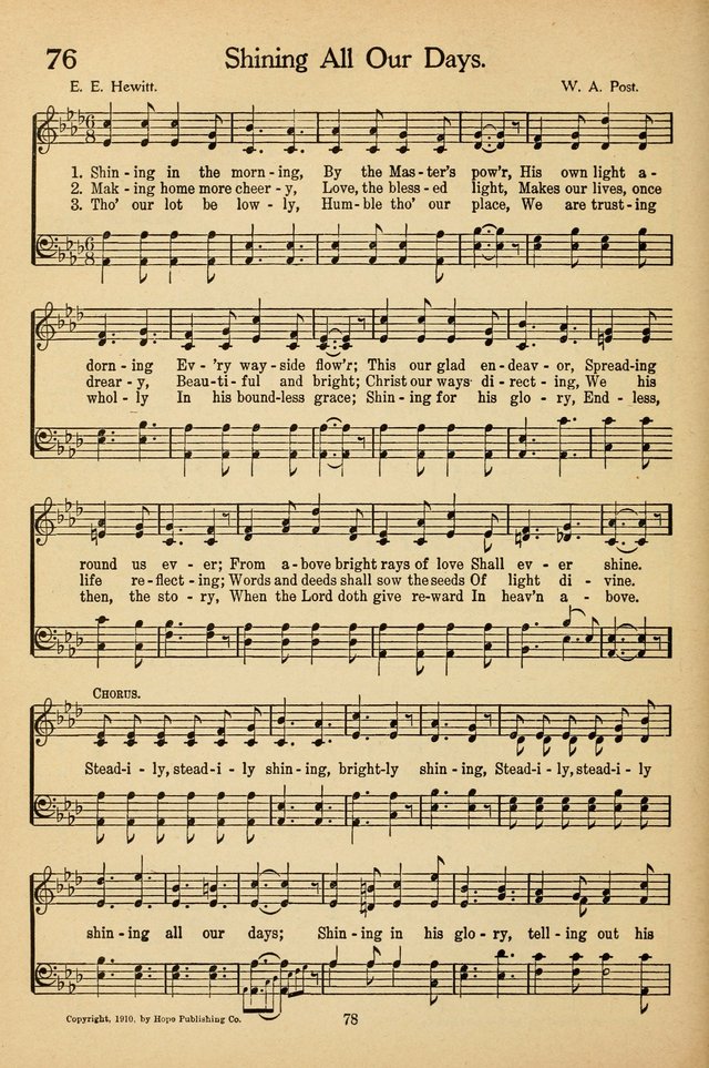 Sunday School Voices: a collection of sacred songs page 80