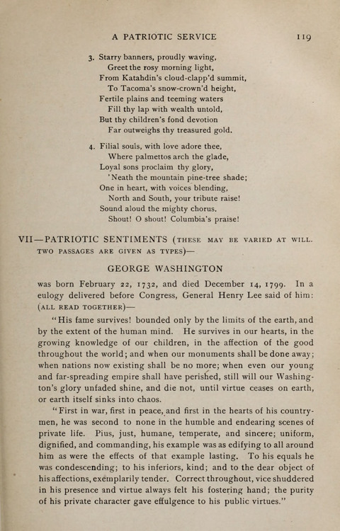 Scripture and Song in Worship: A service book for the Sunday School page 119