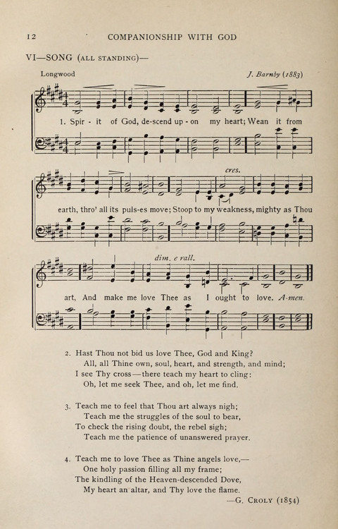 Scripture and Song in Worship: A service book for the Sunday School page 12