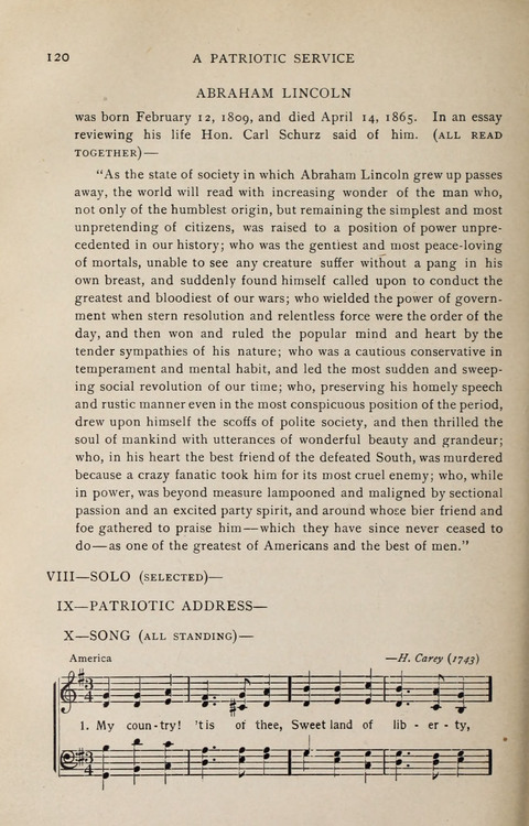 Scripture and Song in Worship: A service book for the Sunday School page 120