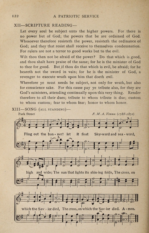 Scripture and Song in Worship: A service book for the Sunday School page 122