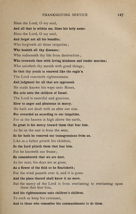 Scripture and Song in Worship: A service book for the Sunday School page 127