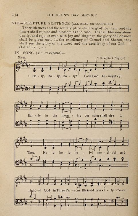 Scripture and Song in Worship: A service book for the Sunday School page 134