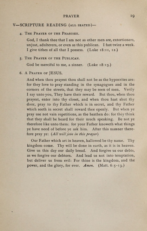 Scripture and Song in Worship: A service book for the Sunday School page 19