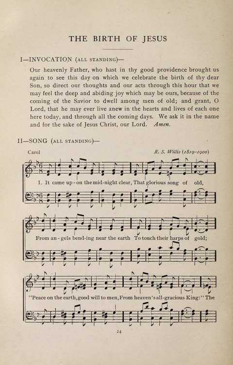 Scripture and Song in Worship: A service book for the Sunday School page 24