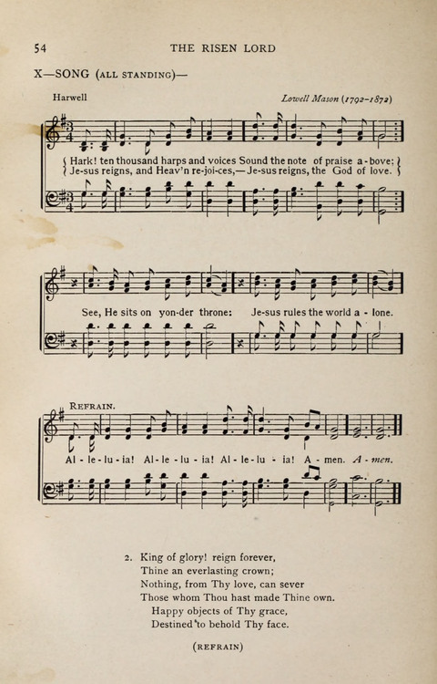 Scripture and Song in Worship: A service book for the Sunday School page 54