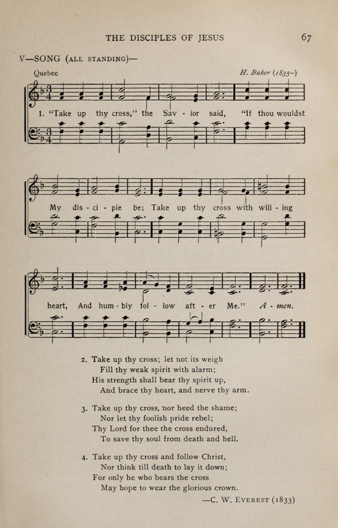 Scripture and Song in Worship: A service book for the Sunday School page 67