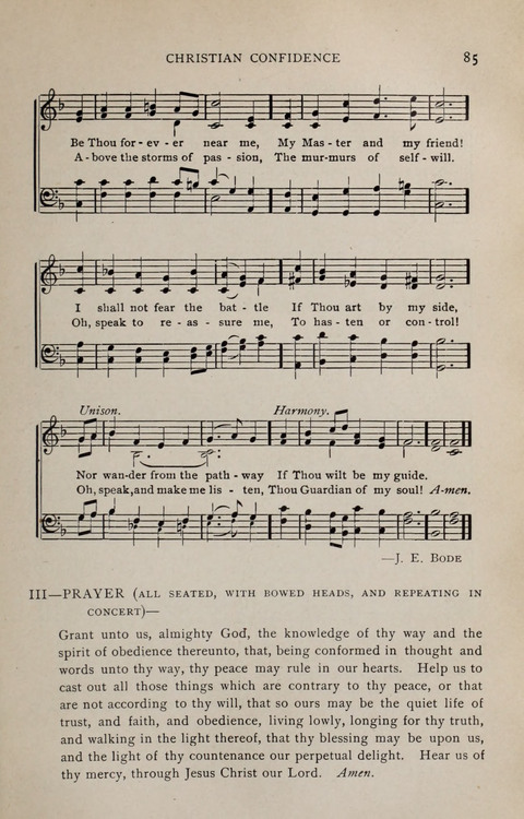 Scripture and Song in Worship: A service book for the Sunday School page 85