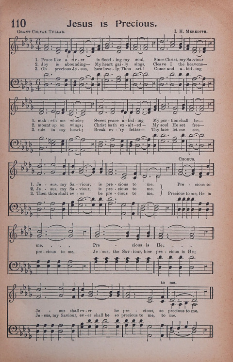 Songs of Triumph Nos. 1 and 2 Combined: 201 choice new hymns for choirs, solo singers, the home circle, etc. page 101