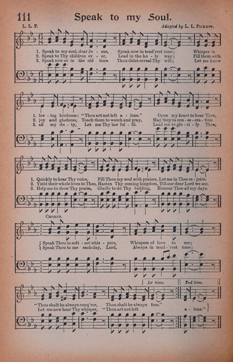 Songs of Triumph Nos. 1 and 2 Combined: 201 choice new hymns for choirs, solo singers, the home circle, etc. page 102