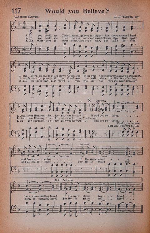 Songs of Triumph Nos. 1 and 2 Combined: 201 choice new hymns for choirs, solo singers, the home circle, etc. page 108