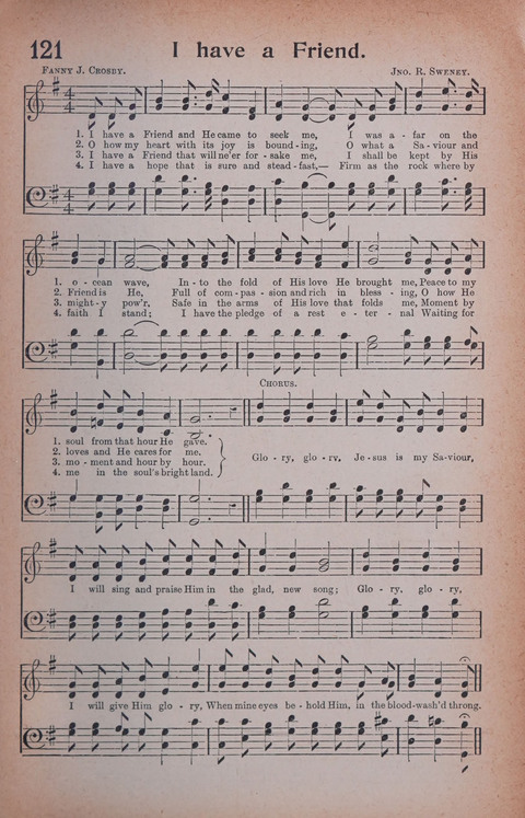 Songs of Triumph Nos. 1 and 2 Combined: 201 choice new hymns for choirs, solo singers, the home circle, etc. page 111