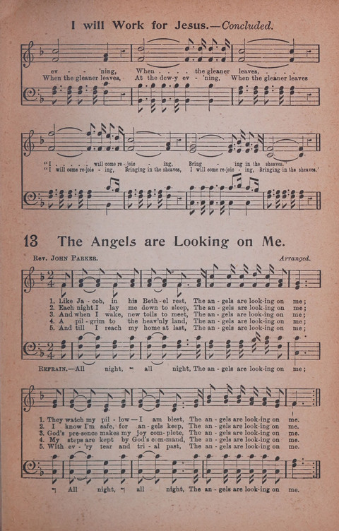 Songs of Triumph Nos. 1 and 2 Combined: 201 choice new hymns for choirs, solo singers, the home circle, etc. page 13