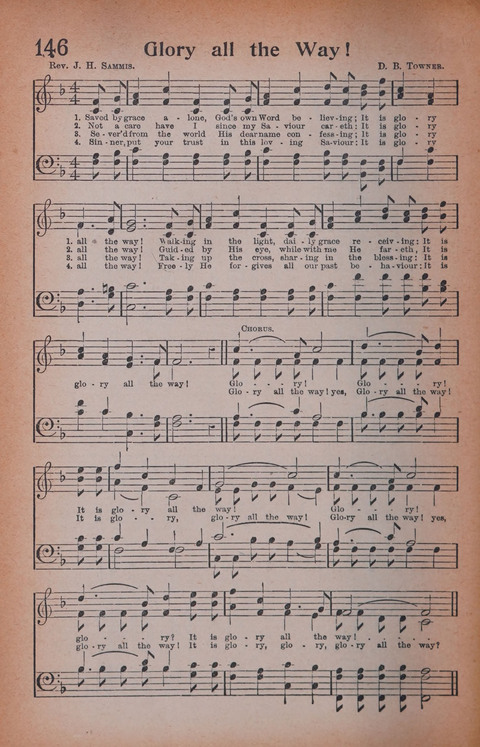 Songs of Triumph Nos. 1 and 2 Combined: 201 choice new hymns for choirs, solo singers, the home circle, etc. page 136