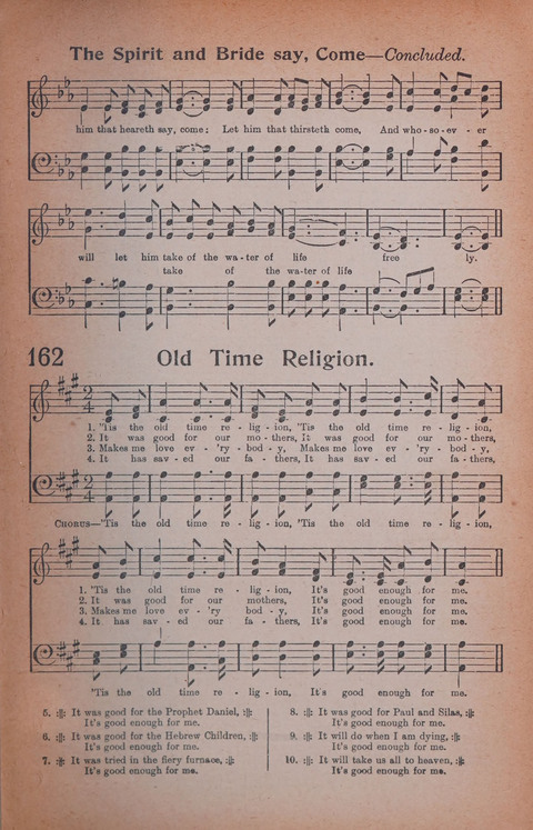 Songs of Triumph Nos. 1 and 2 Combined: 201 choice new hymns for choirs, solo singers, the home circle, etc. page 153