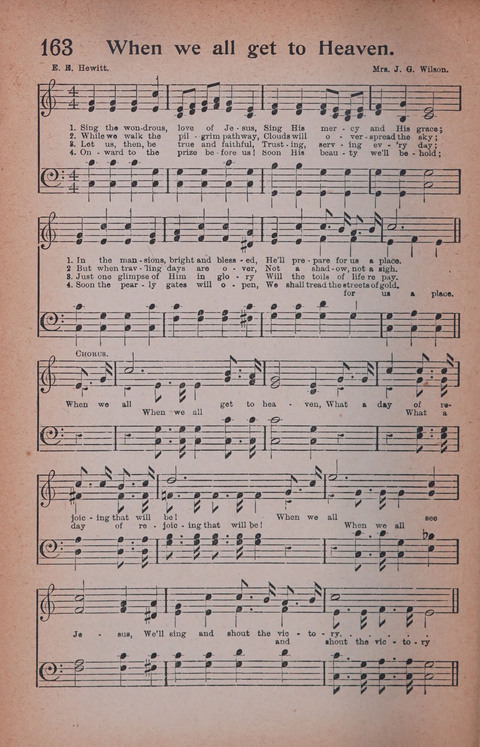 Songs of Triumph Nos. 1 and 2 Combined: 201 choice new hymns for choirs, solo singers, the home circle, etc. page 154