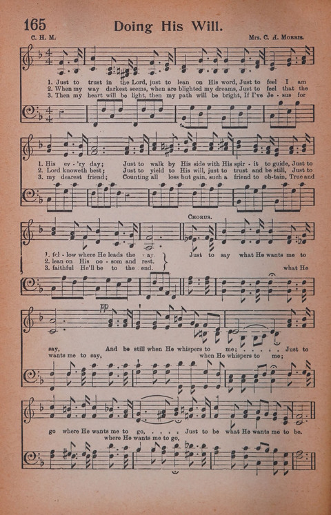 Songs of Triumph Nos. 1 and 2 Combined: 201 choice new hymns for choirs, solo singers, the home circle, etc. page 156