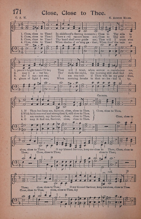 Songs of Triumph Nos. 1 and 2 Combined: 201 choice new hymns for choirs, solo singers, the home circle, etc. page 160