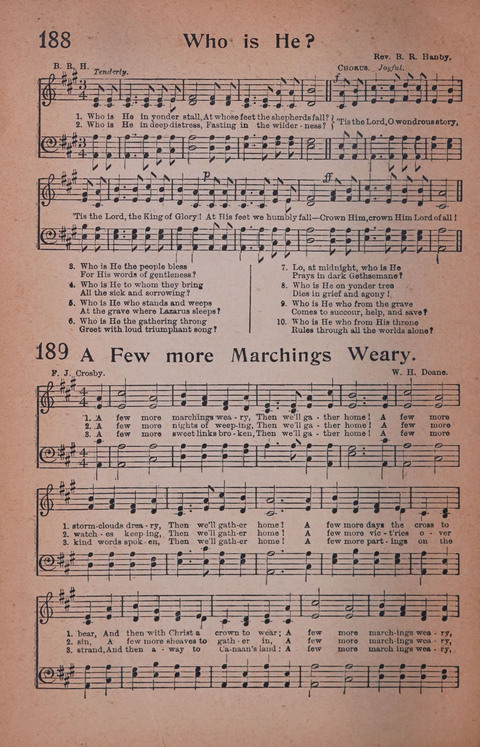 Songs of Triumph Nos. 1 and 2 Combined: 201 choice new hymns for choirs, solo singers, the home circle, etc. page 178