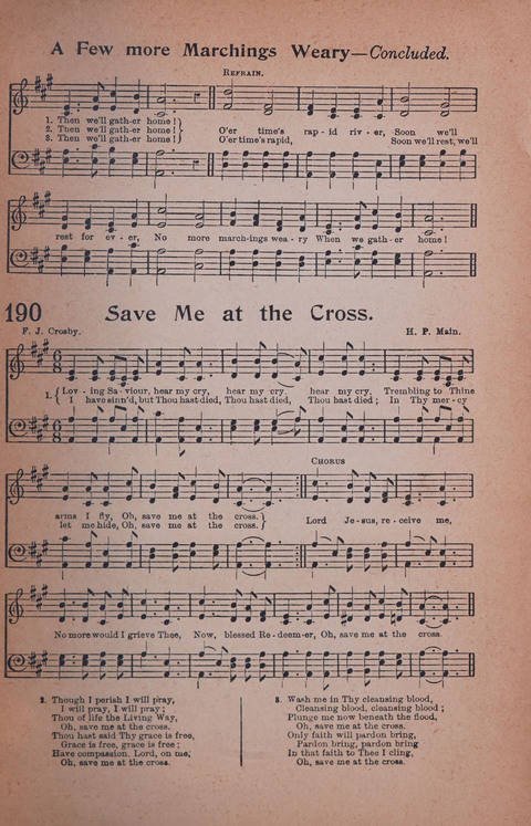 Songs of Triumph Nos. 1 and 2 Combined: 201 choice new hymns for choirs, solo singers, the home circle, etc. page 179