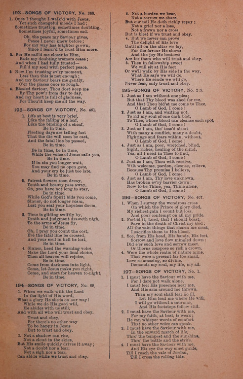 Songs of Triumph Nos. 1 and 2 Combined: 201 choice new hymns for choirs, solo singers, the home circle, etc. page 181