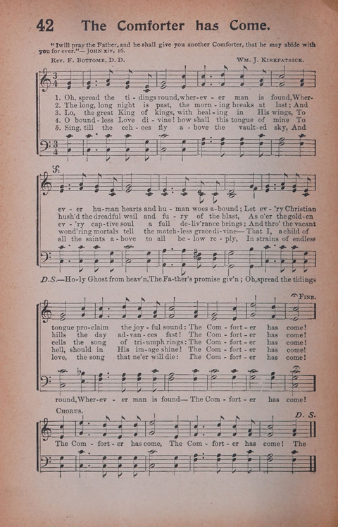 Songs of Triumph Nos. 1 and 2 Combined: 201 choice new hymns for choirs, solo singers, the home circle, etc. page 42