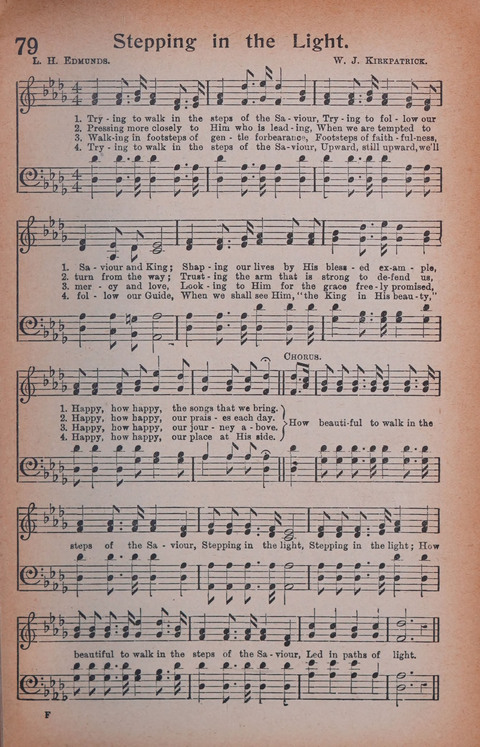 Songs of Triumph Nos. 1 and 2 Combined: 201 choice new hymns for choirs, solo singers, the home circle, etc. page 79