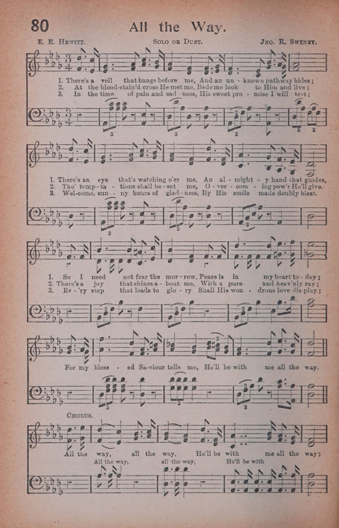 Songs of Triumph Nos. 1 and 2 Combined: 201 choice new hymns for choirs, solo singers, the home circle, etc. page 80