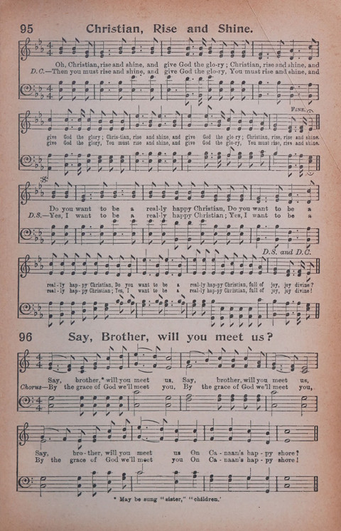 Songs of Triumph Nos. 1 and 2 Combined: 201 choice new hymns for choirs, solo singers, the home circle, etc. page 89