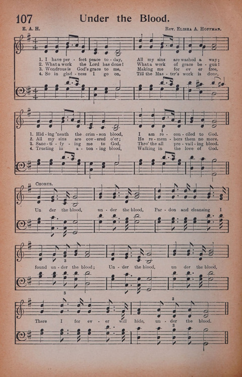 Songs of Triumph Nos. 1 and 2 Combined: 201 choice new hymns for choirs, solo singers, the home circle, etc. page 98