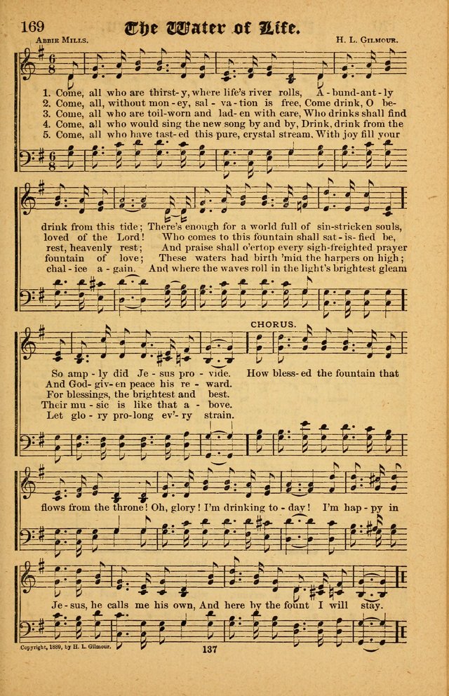 The Silver Trumpet: a collection of new and selected hymns; for use in public worship, revival services, prayer and social meetings, and Sunday schools page 137