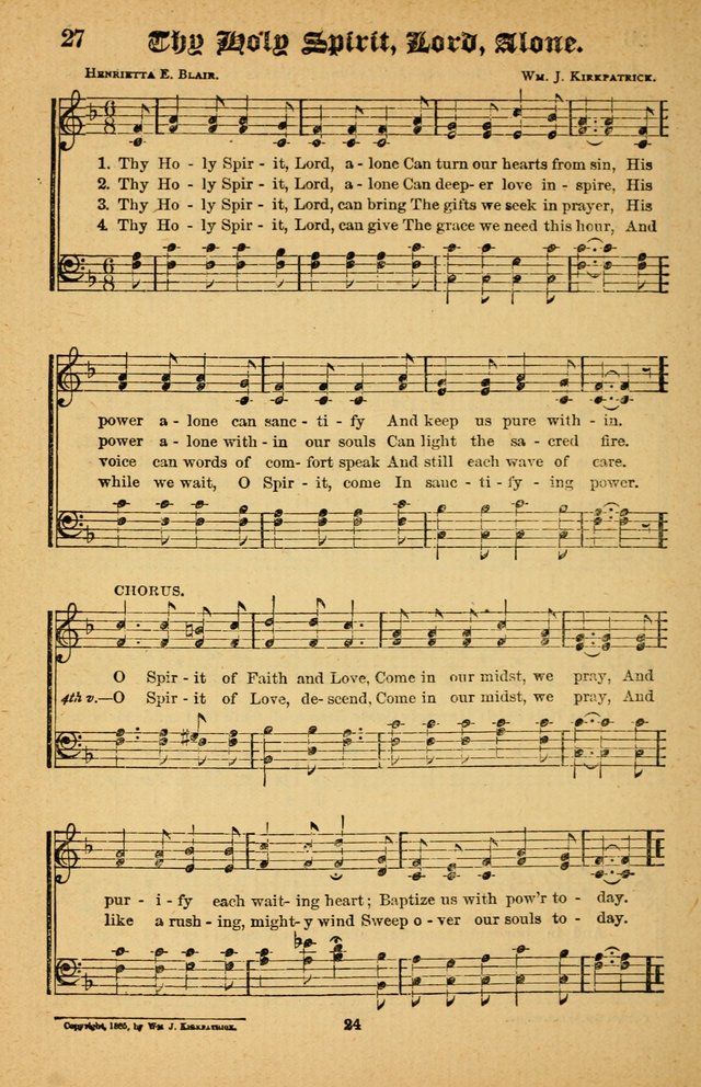 The Silver Trumpet: a collection of new and selected hymns; for use in public worship, revival services, prayer and social meetings, and Sunday schools page 24