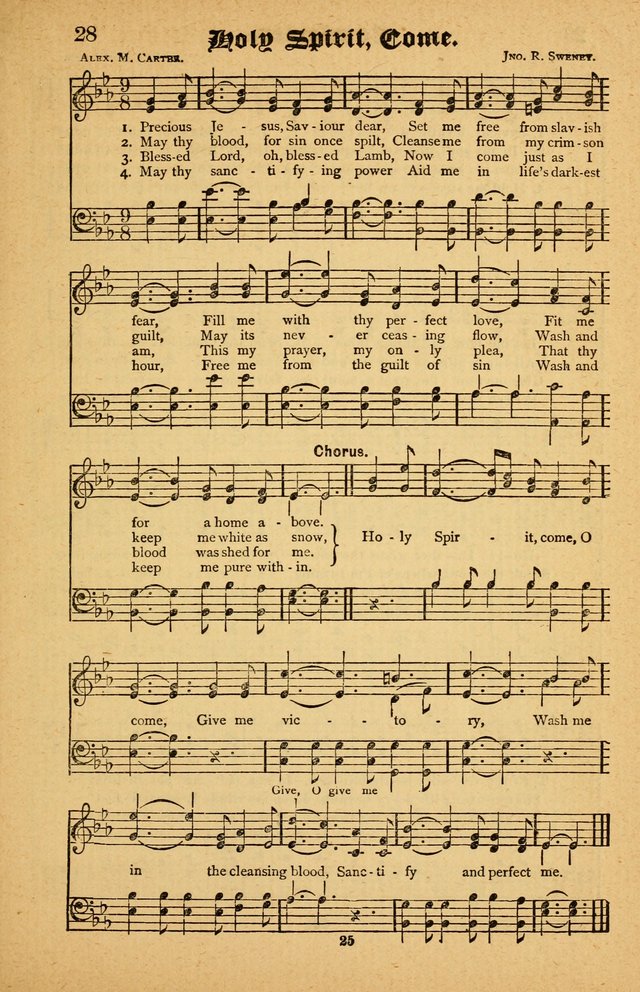 The Silver Trumpet: a collection of new and selected hymns; for use in public worship, revival services, prayer and social meetings, and Sunday schools page 25