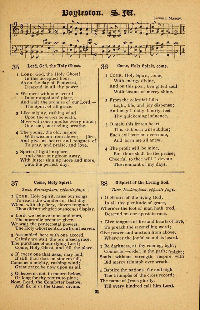 The Silver Trumpet: a collection of new and selected hymns; for use in public worship, revival services, prayer and social meetings, and Sunday schools page 31