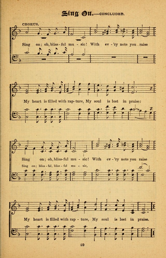 The Silver Trumpet: a collection of new and selected hymns; for use in public worship, revival services, prayer and social meetings, and Sunday schools page 59