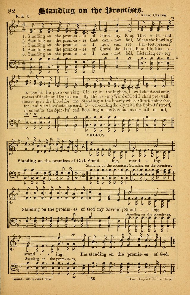 The Silver Trumpet: a collection of new and selected hymns; for use in public worship, revival services, prayer and social meetings, and Sunday schools page 65