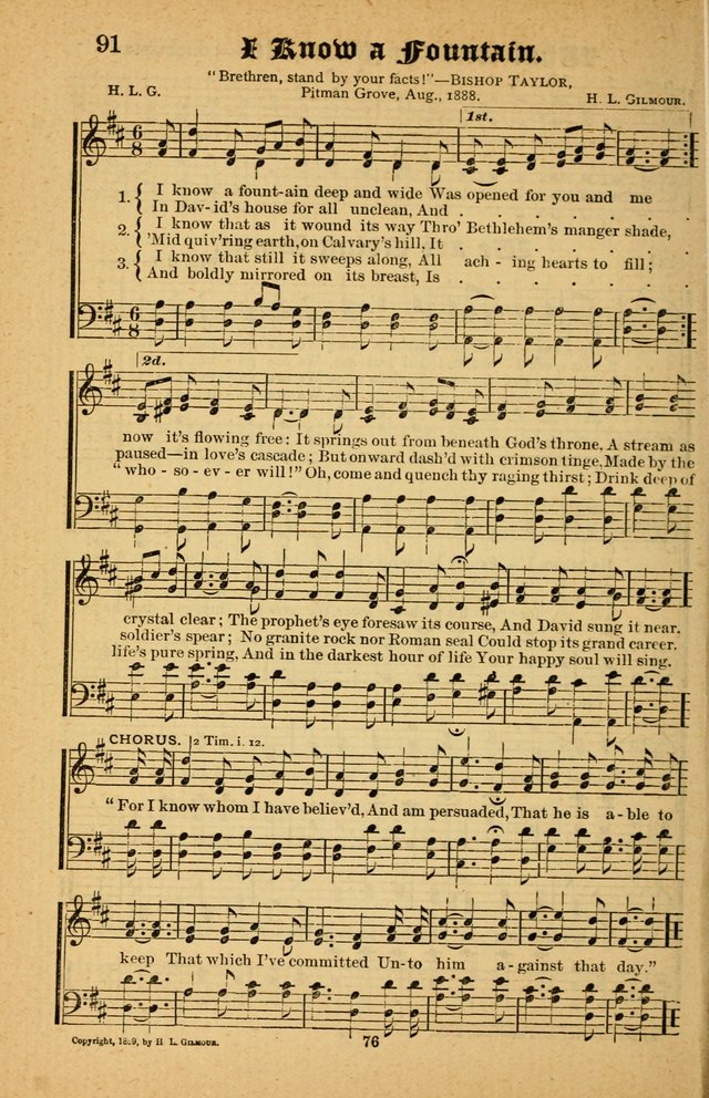 The Silver Trumpet: a collection of new and selected hymns; for use in public worship, revival services, prayer and social meetings, and Sunday schools page 76