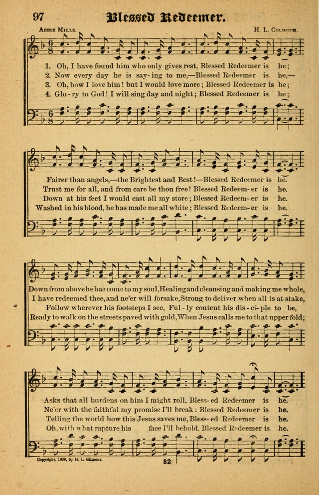 The Silver Trumpet: a collection of new and selected hymns; for use in public worship, revival services, prayer and social meetings, and Sunday schools page 82