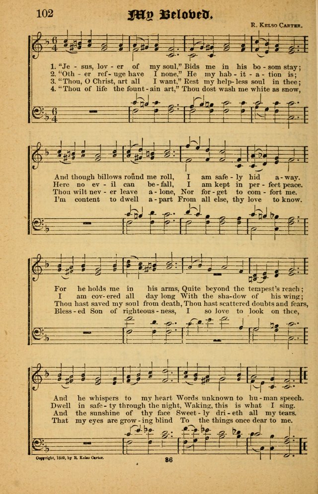 The Silver Trumpet: a collection of new and selected hymns; for use in public worship, revival services, prayer and social meetings, and Sunday schools page 86