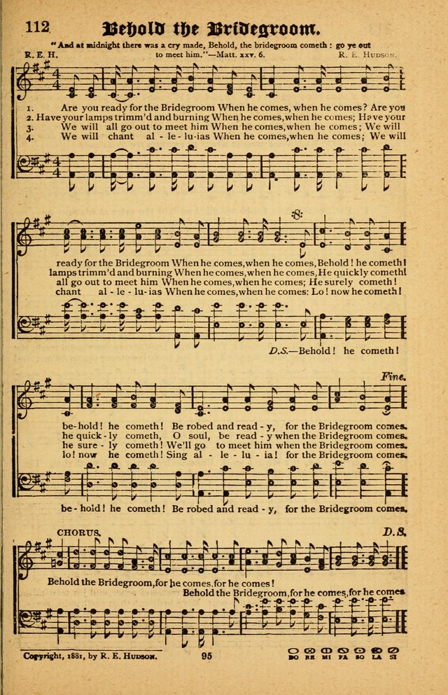 The Silver Trumpet: a collection of new and selected hymns; for use in public worship, revival services, prayer and social meetings, and Sunday schools page 95