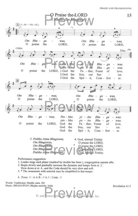 Sound the Bamboo: CCA Hymnal 2000 page 17