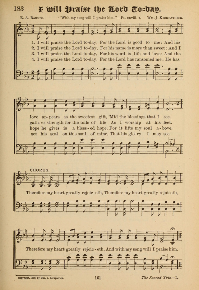 Sacred Trio: comprising Redemption Songs, Showers of Blessing, the Joyful Sound page 157