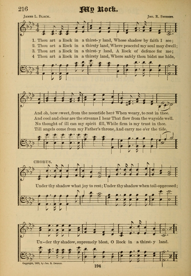 Sacred Trio: comprising Redemption Songs, Showers of Blessing, the Joyful Sound page 190