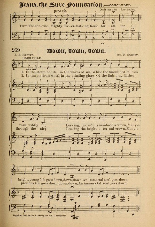 Sacred Trio: comprising Redemption Songs, Showers of Blessing, the Joyful Sound page 243