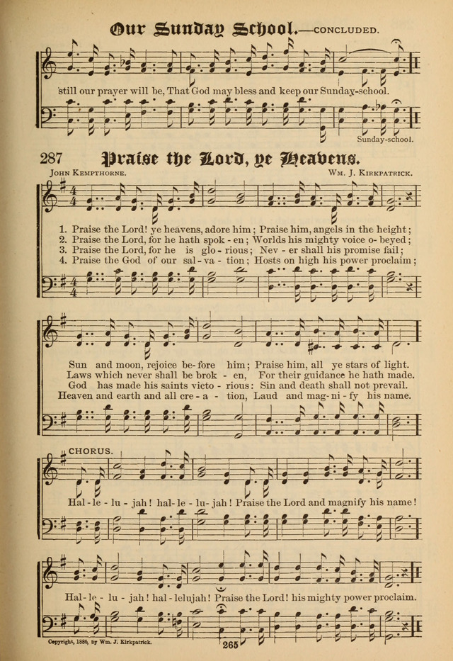 Sacred Trio: comprising Redemption Songs, Showers of Blessing, the Joyful Sound page 261