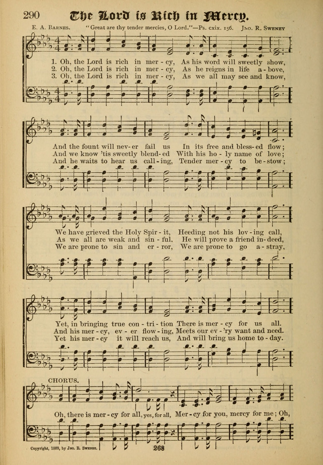 Sacred Trio: comprising Redemption Songs, Showers of Blessing, the Joyful Sound page 264