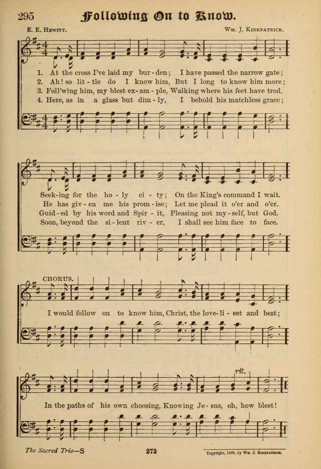 Sacred Trio: comprising Redemption Songs, Showers of Blessing, the Joyful Sound page 269