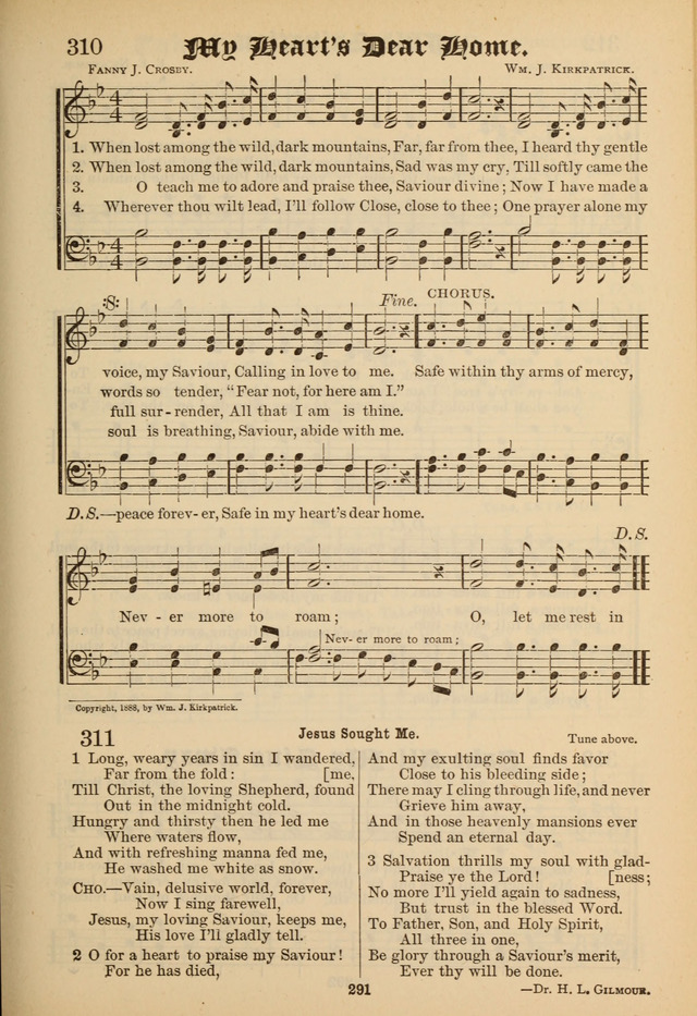 Sacred Trio: comprising Redemption Songs, Showers of Blessing, the Joyful Sound page 287