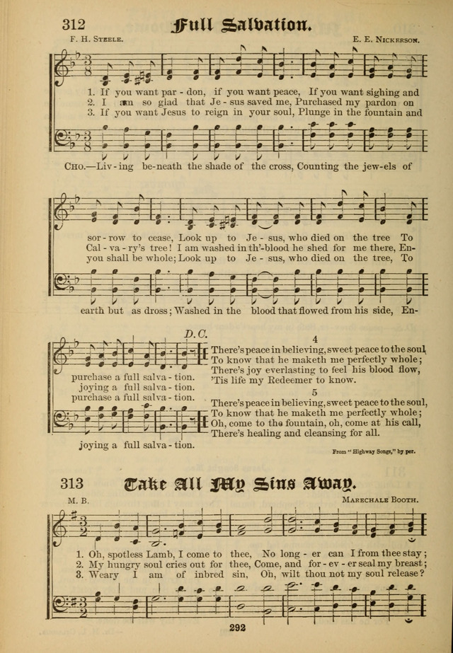 Sacred Trio: comprising Redemption Songs, Showers of Blessing, the Joyful Sound page 288