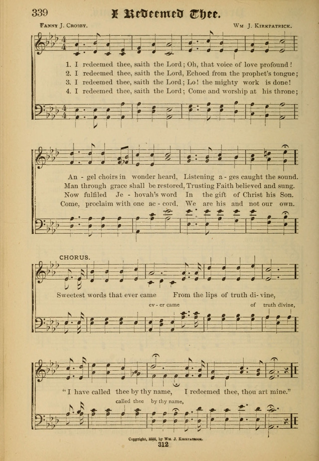 Sacred Trio: comprising Redemption Songs, Showers of Blessing, the Joyful Sound page 308